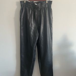 Abercrombie &Fitch faux leather jogger size s